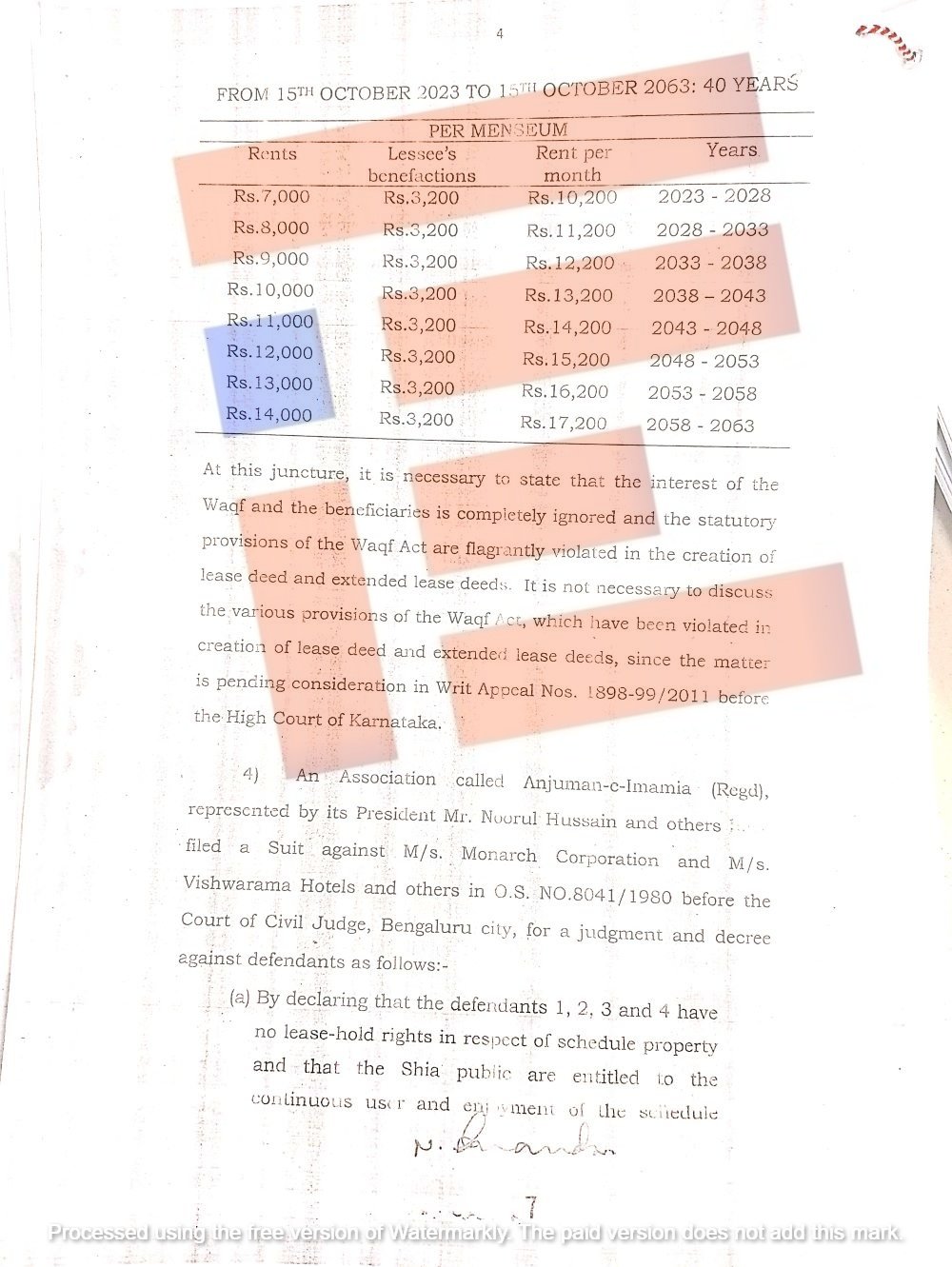ಉಪ ಲೋಕಾಯುಕ್ತರು ನೀಡಿದ್ದ ವರದಿಯಲ್ಲಿಯೂ ಬಾಡಿಗೆ ದರದ ಕುರಿತು ಪ್ರಸ್ತಾಪ