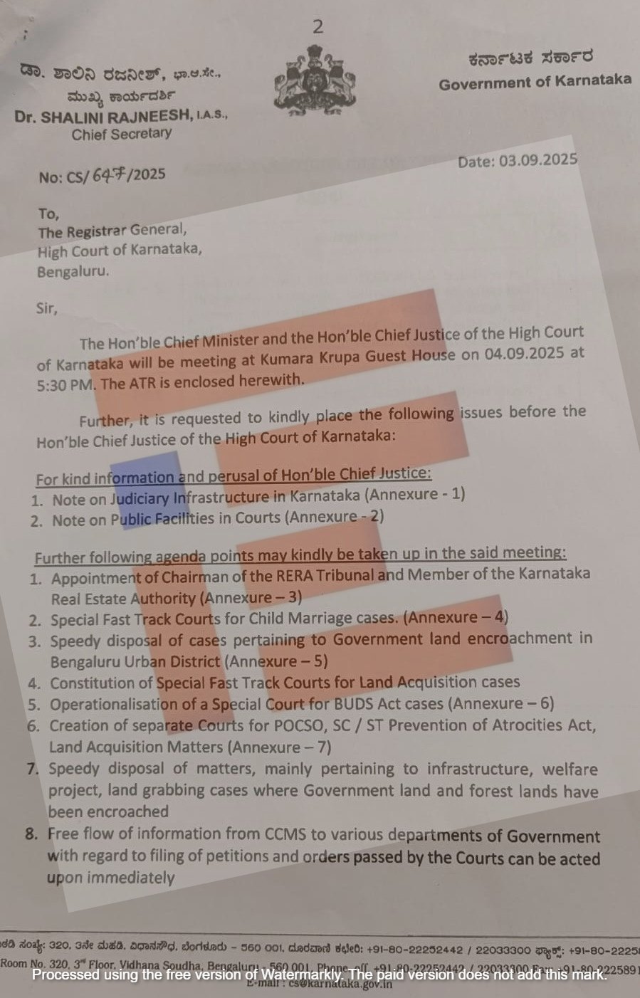 centrally sponsored schemes at judicial department karnataka