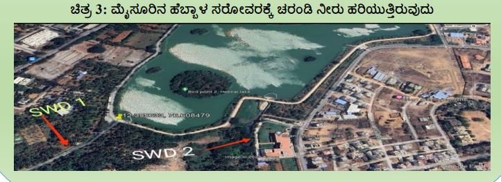 Sewage flow into Hebbal lake, Mysuru