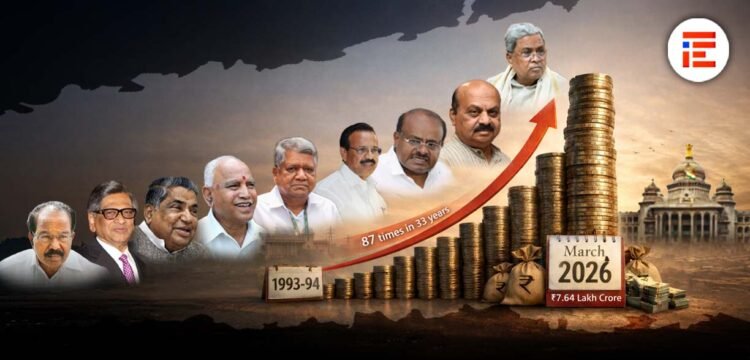 ಸಾಲಬಾಧ್ಯತೆ: 33 ವರ್ಷಗಳಲ್ಲಿ 87 ಪಟ್ಟು ಹೆಚ್ಚಳ, ಬಿಜೆಪಿ ಅವಧಿಯಲ್ಲೇ 5,351.57 ಶತಕೋಟಿಗೆ ಏರಿಕೆ